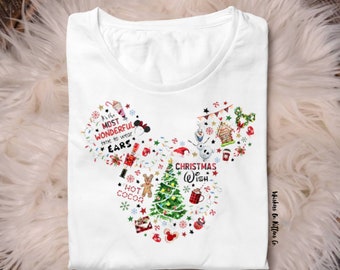 Ready to Press Character Decal DIY Tee Christmas Disney Iron On Transfer