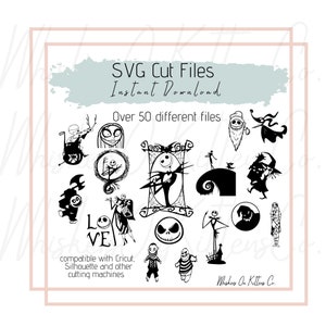Noël cauchemar SVG fichiers numériques - téléchargement immédiat