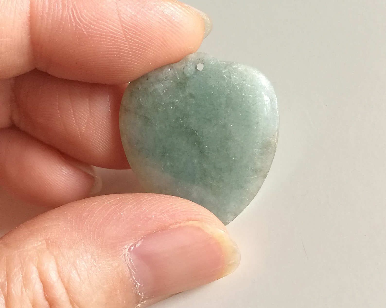 Chinese jade heart pendant jewellery vintage | Etsy