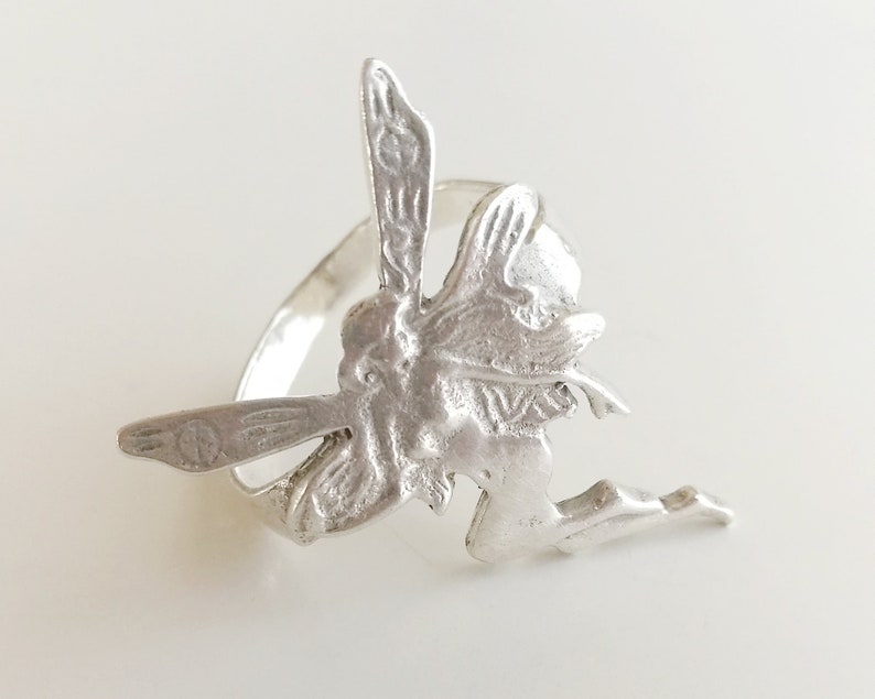 925 sterling silver fairly ring size 6.5 jewellery Vintage