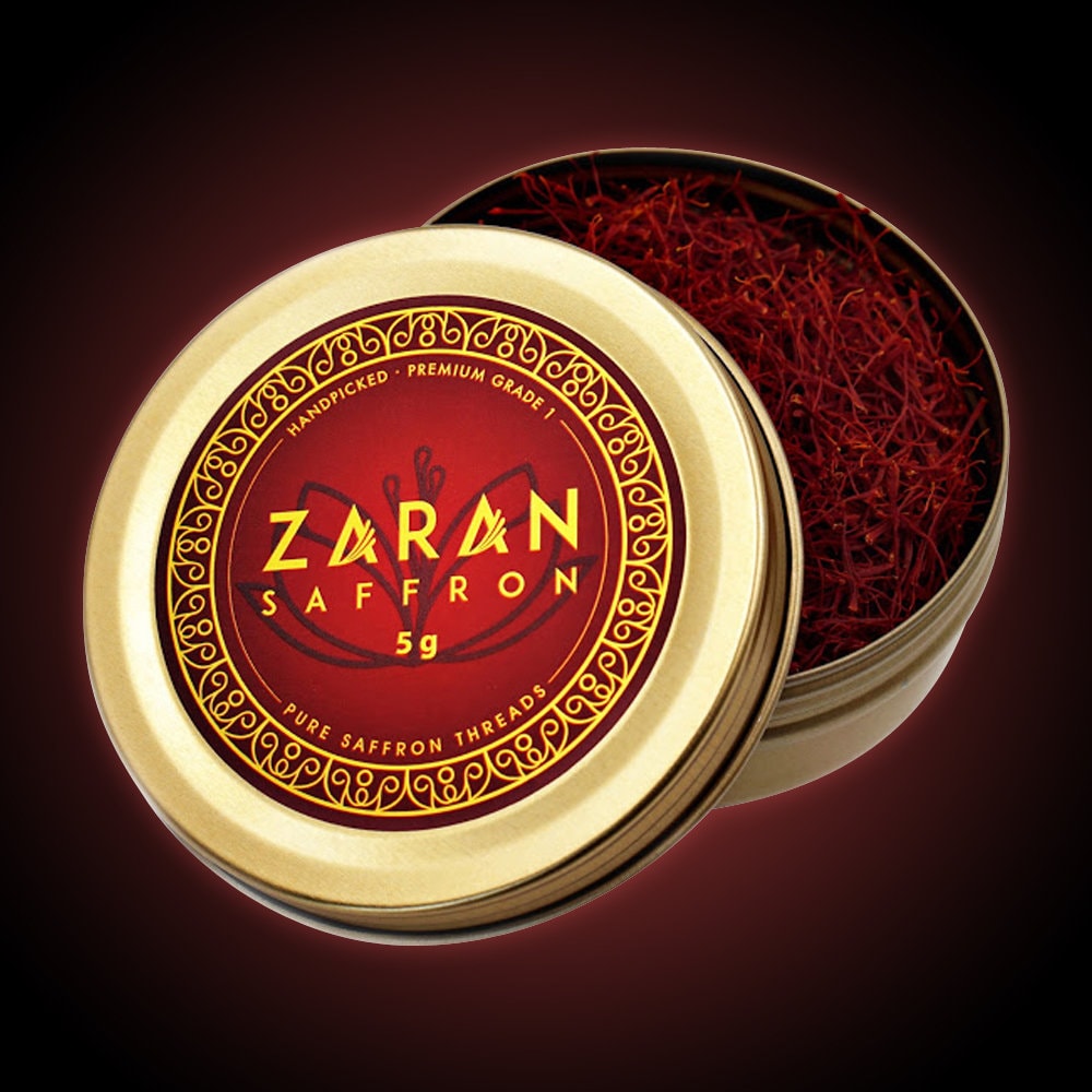 Zaran Saffron, 5 Grams Superior Saffron Threads premium Grade Allred