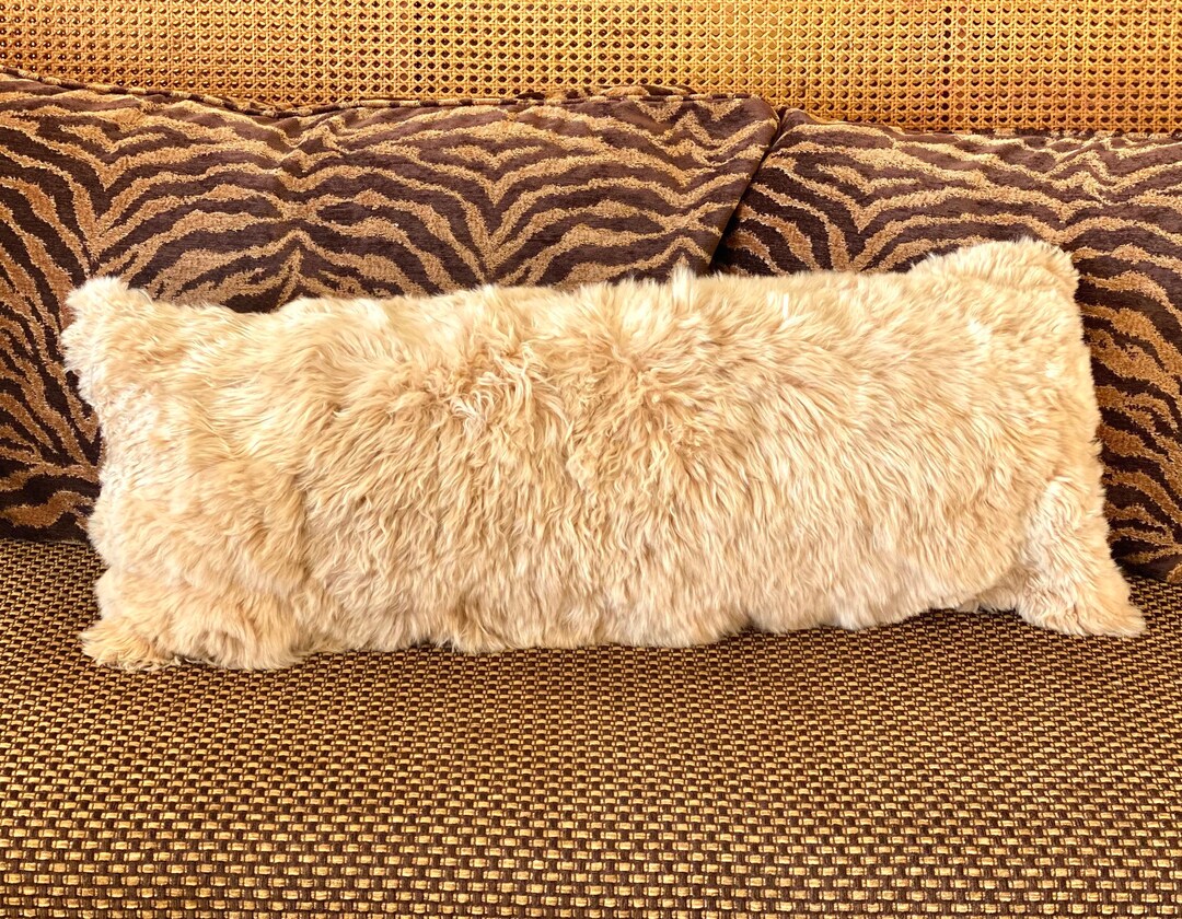 REAL Alpaca Fur Throw Pillow Ultra Soft Natural Organic Etsy