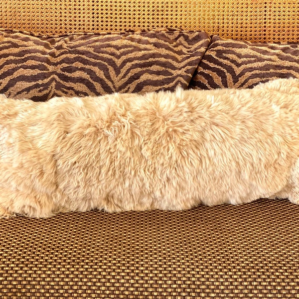 Fur Lumbar Pillow Etsy
