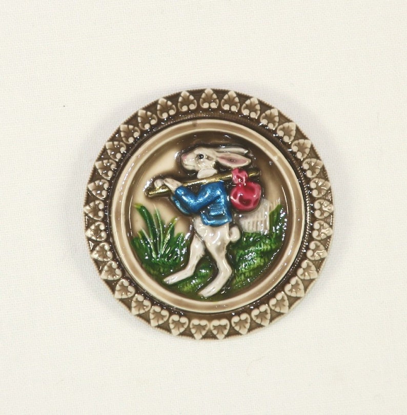Peter Rabbit-Cabochon or Button-HPAS-30