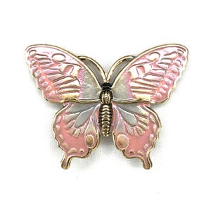 Pastel Fantasy Monarch Butterfly-BE 238-Limited Edition of 7- Pastel Peachy Pink and Sage Green