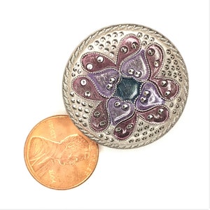 One pc. of Lacy Glass Jewel Button/Cabochon-Group 50