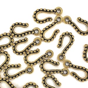 16 TierraCast, Beaded, Hook pieces