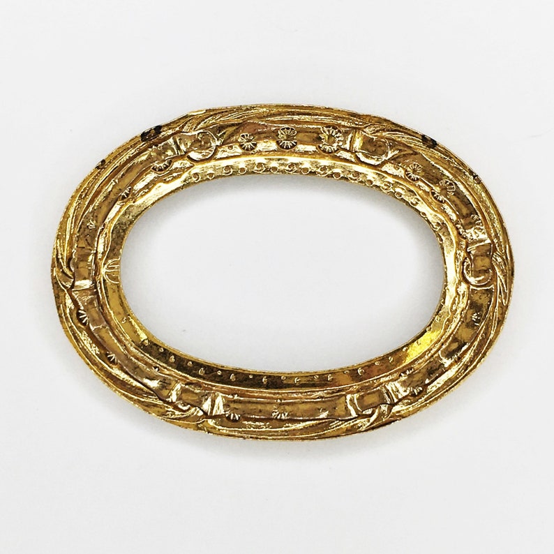 Miniature Ornate Oval Filigree Frame Antique Pewter 2 for - Etsy