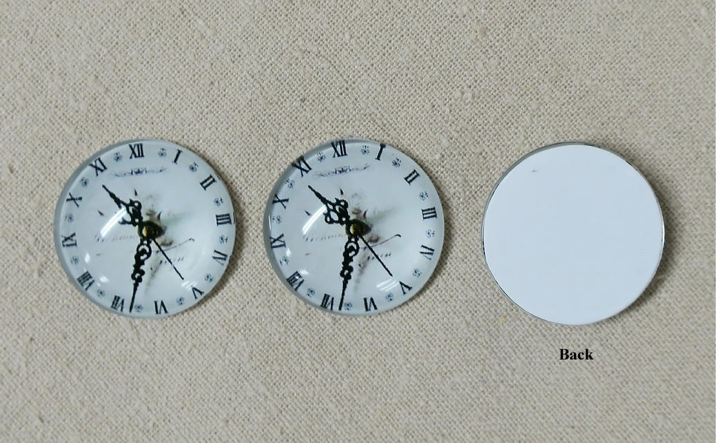 Round Clock Face Glass Cabochon 4 for 2.00 Bin 2 Etsy