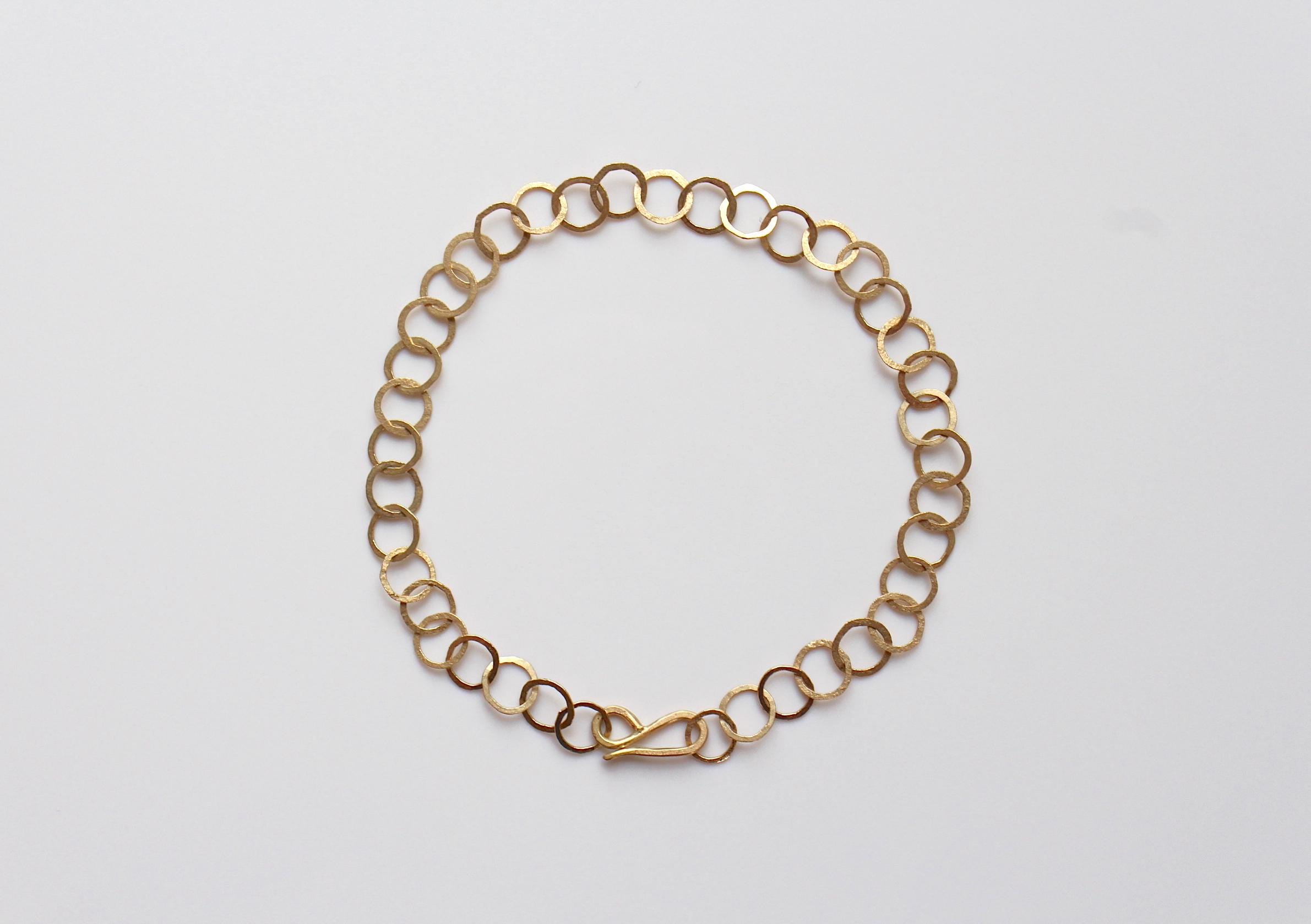 【超歓迎】 Made Bracelet Forged of Gold 18k Length, Cm 19 Gold 750 アクセサリー