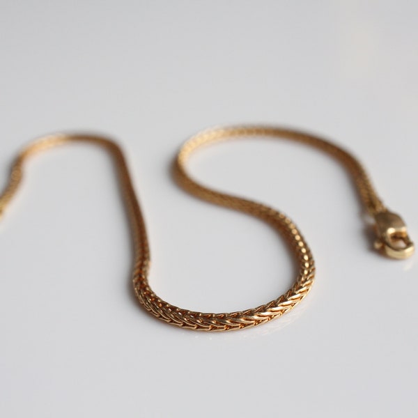 Foxtail bracelet made of 750 gold, 19 cm long, movable gold bracelet, 18k gold bracelet, lobster clasp, shiny, handmade, foxtail
