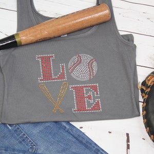 Rhinestone Baseball Tank