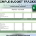 Simple Personal Budget Tracker - Etsy