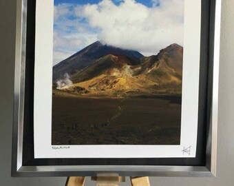 Ngauruhoe: a4 giclee art print. Limted edition, photography. New Zealand. Doom mountain.