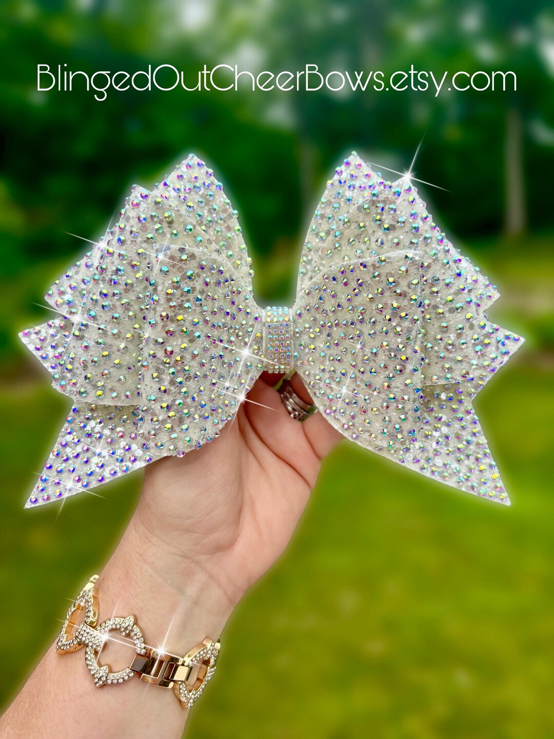 Team Orders Only// Min Order 10+ Bows// Fully Encrusted Rhinestone ...
