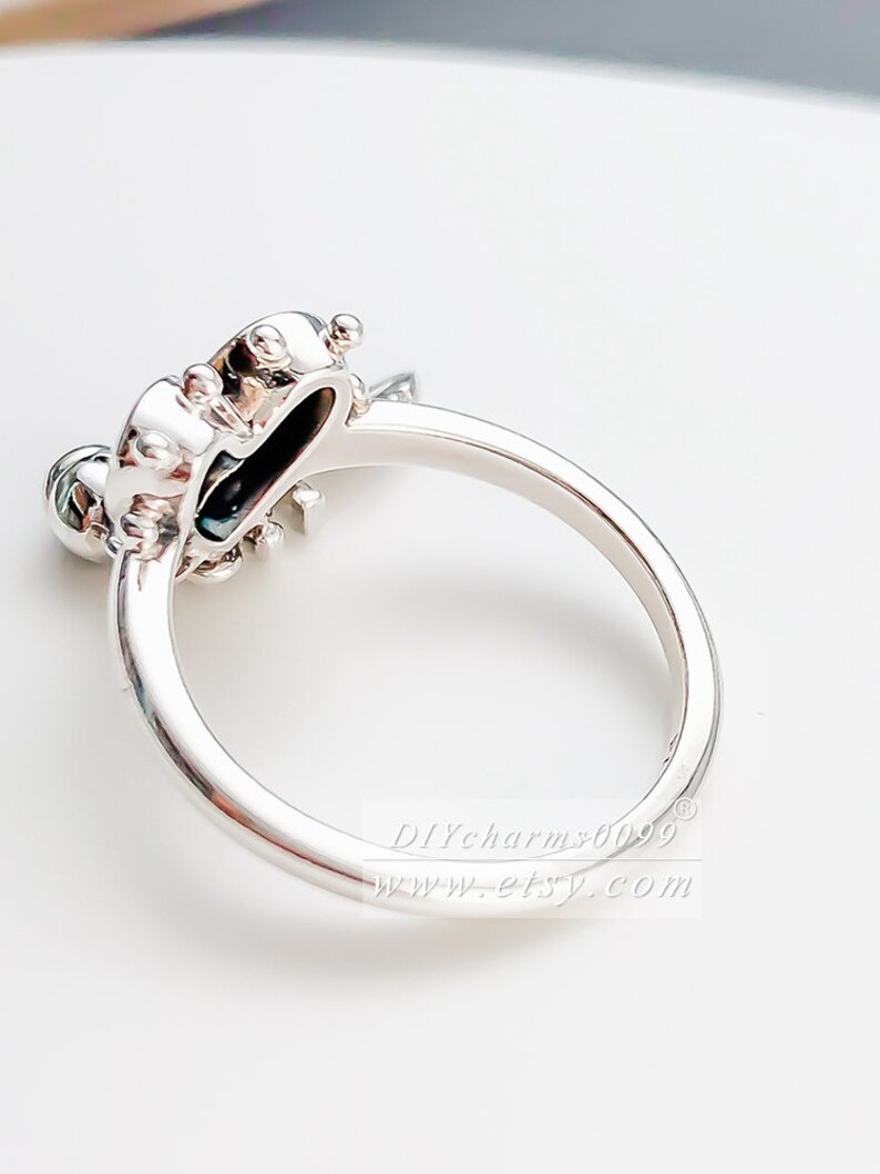 925 Sterling Silver Spiritual Symbols Rings Woman Jewelry Size 50,52,54,56,58MM