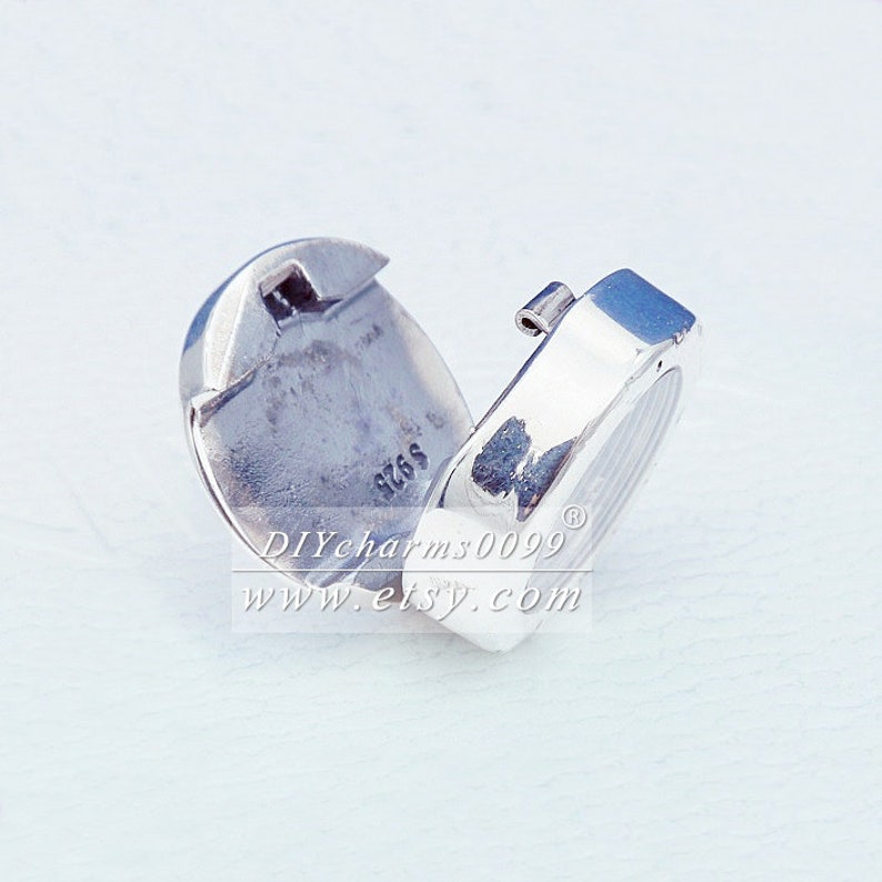 100/% Real Sterling Silver Reflexions Heart Clip Charm ONLY Compatible Reflexions Bracelet