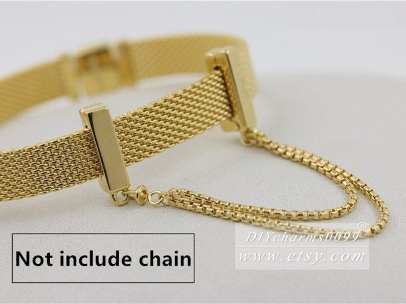 Shine Reflexions Floating Chains Charm in 18K gold-plated Sterling Silver ONLY Compatible Reflexions Bracelet