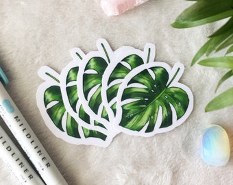 leaf stickers etsy