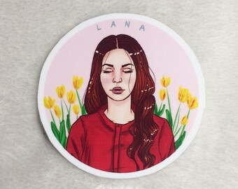 Lana Del Rey Sticker (Set of 2) // Water Resistant