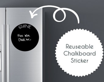 Inspirational “Shine” Reusable Chalk Pen Vinyl Decal – Includes FREE Chalk Marker – Mirror, Desk, Wall, or Planner Decor