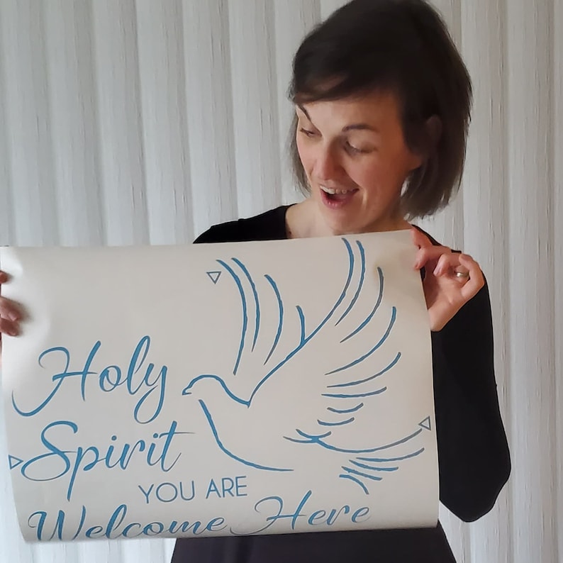 Holy Spirit You Are Here Vinyl Lyric Wall Decal for Etsy