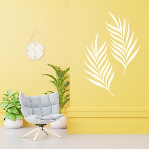 Palm Branch Wall Decal Set – Passover Vinyl Decor for Home, Church, or Seder Table – Removable Christian Wall Art for Easter (Set of 2)
