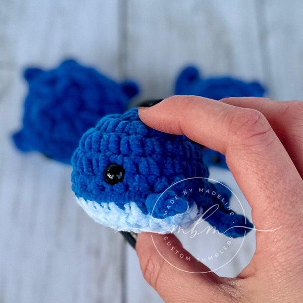 Crochet mini whale