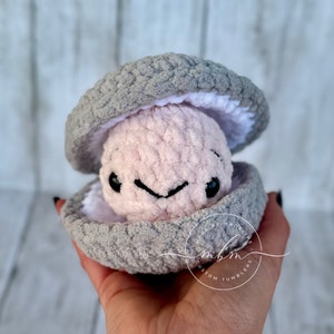 Crochet Clam Plushie 画像 4