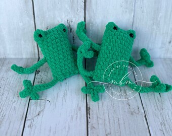 Crochet Leggy Frog Plushie