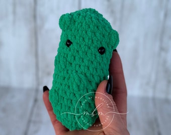Emotional Support Pickle Crochet Plushie