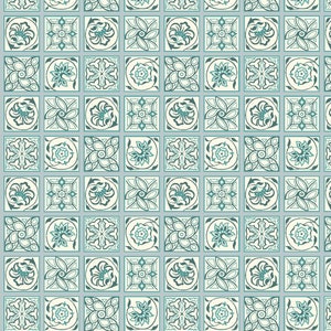 Liberty Emporium Collection Argyll Tile 100% Lasenby Cotton Available Fat Quarters, Half Metre, Metres
