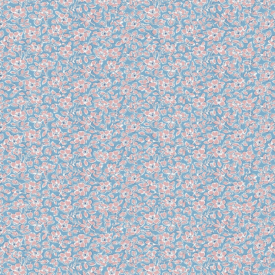 Tissu Liberty Chatsworth Blossom - Winter Flower Show - Motif Floral - Neuf