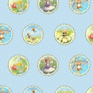 Pixie Perfect Blue Michael Miller Fabrics 100% bawełny Fat Quarters, Pół metra, Metry