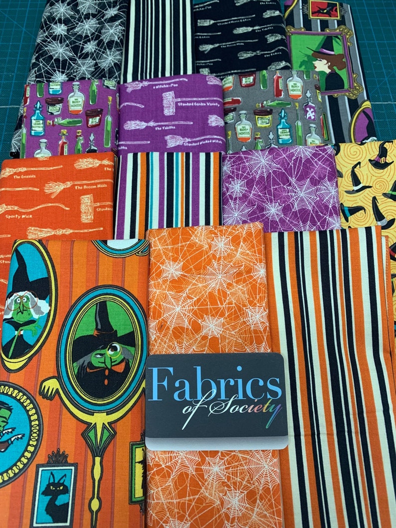 Halloween Fat Quarter Bundle 14 Fabrics Riley Blake 100 Etsy