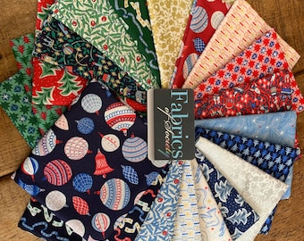 Liberty Merry and Bright Bundle Christmas Fabrics 100% Lasenby Cotton Available Fat Quarters, Half Metre, Metres
