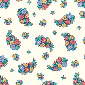 Liberty Carnaby Portobello Paisley C 100% Lasenby Cotton Available Fat Quarters, Half Metre, Metres