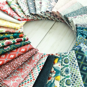 Summer House Liberty Fabric 100% Lasenby Cotton Colour Variations Available Fat Quarters, Half Metre, Metres