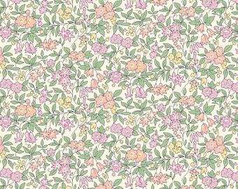 Tissu Liberty London de la collection Cottage Garden 100 % coton Forget Me Not Variations de couleurs disponibles Fat Quarters, Demi-mètre, Mètres