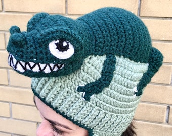 Lizard hat, handmade nerd hat, nerd gift, animal lover