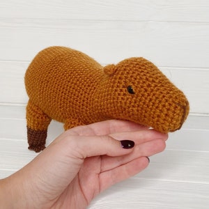 Stuffed capibara toy, stuffed rodent toy, gnawer lovers gift