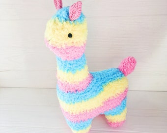 Alpaca stuffed toy, crocheted llama