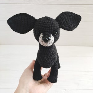 black chihuahua soft toy