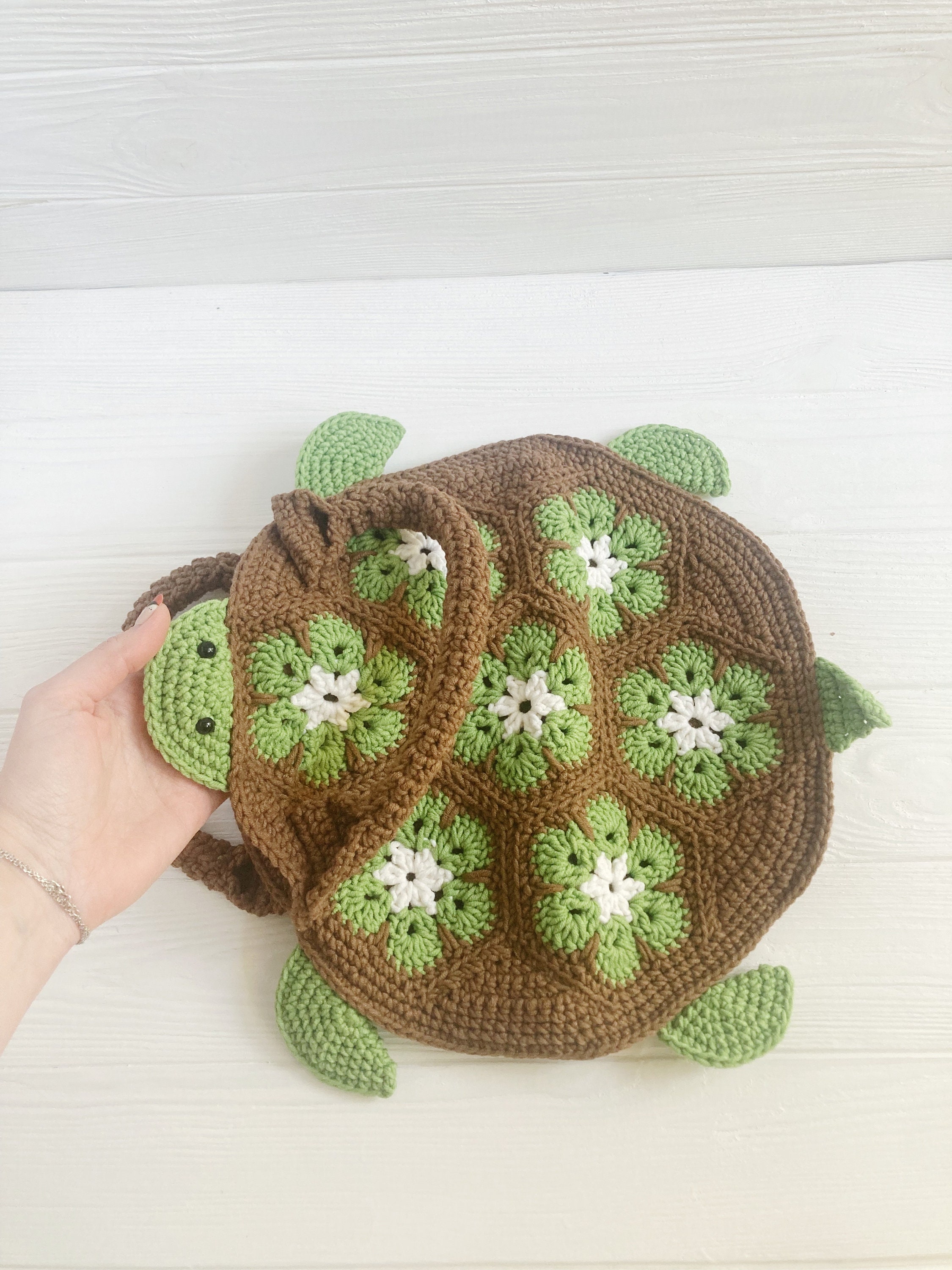Crocheted Turtle Bag: Whimsical Animal Wrist Bag - Etsy