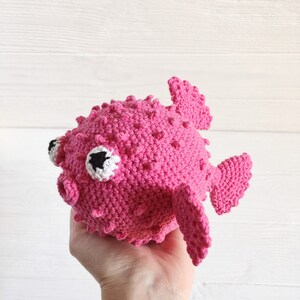 pink soft puffer fish