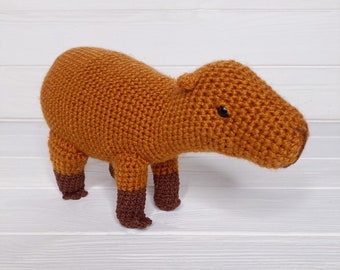 Stuffed capibara toy, stuffed rodent toy, gnawer lovers gift