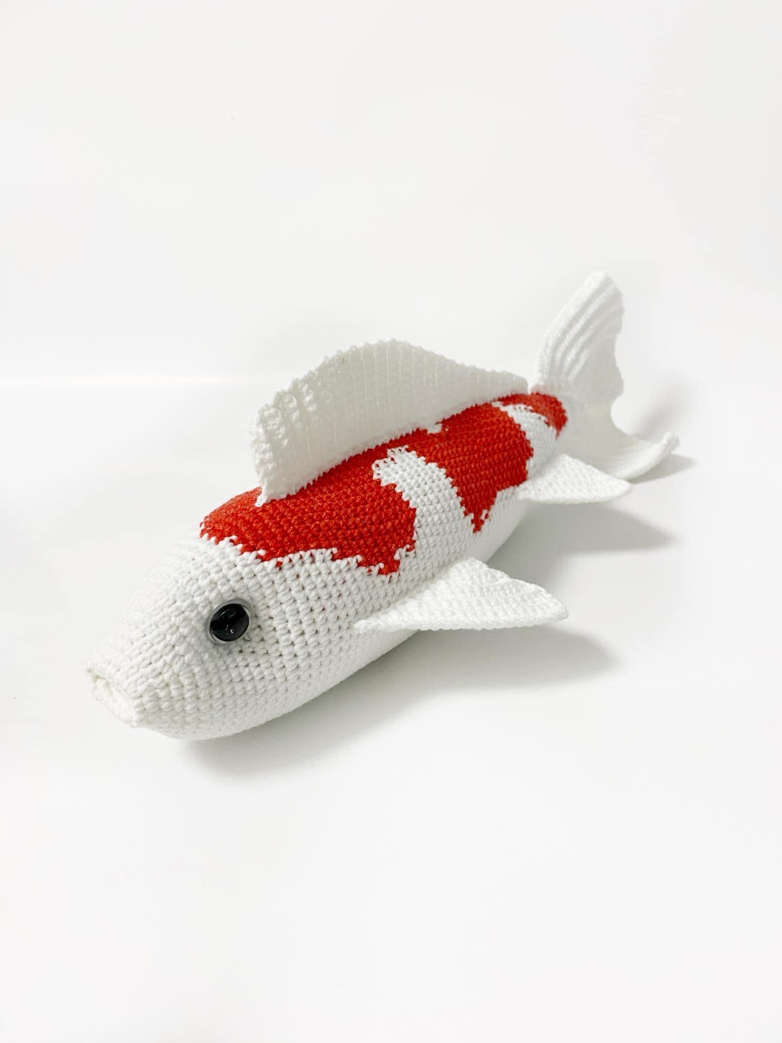 Large Koi Fish Plush, Amigurumi Koi Toy, Japanese Carp Gift, Ocean