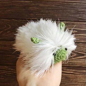 Caterpillar toy, soft fluffy insect, animal lovers gift, plush charm
