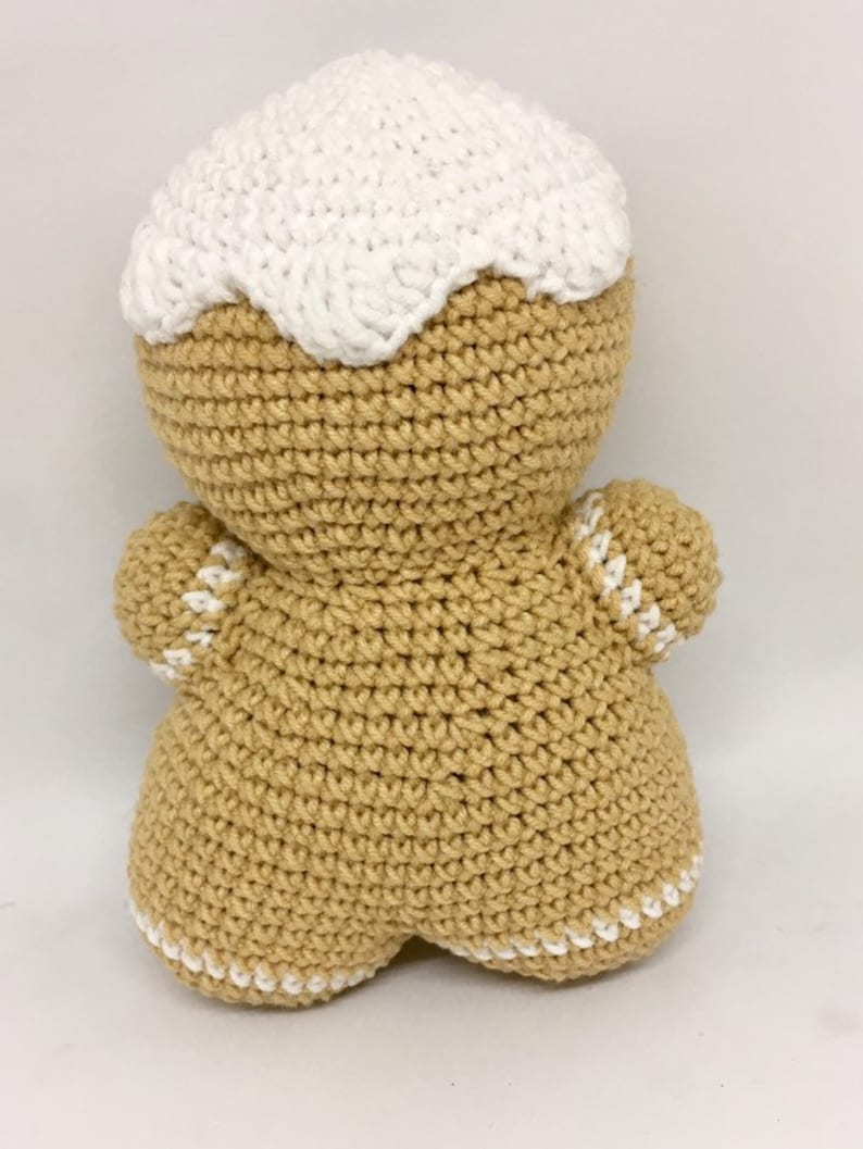 christmas ornament crocheted soft stocking filling hominess accent Amigurumi gingerbread New Year home decor