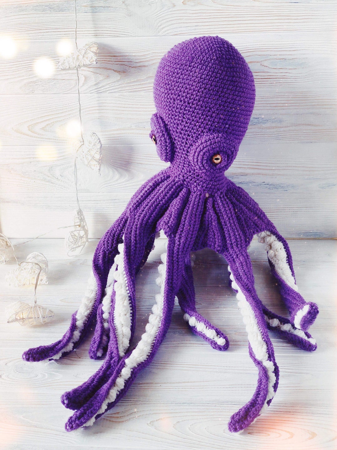 Big Stuffed Purple Octopus, Plush Octopus Lovers Gift - Etsy